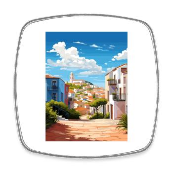 Grandola Portugal Vintage voyage affiche Souvenir - Magnet carré - blanc - Devant