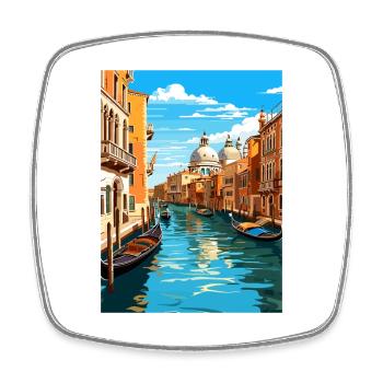 Venedig Italien Dekoration Markusplatz Souvenir - Viereckiger Kühlschrankmagnet - Weiß - Vorne