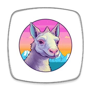 Aardvark Aquarelle Dessin Animé Kawaii Animal Animal Colo - Magnet carré - blanc - Devant