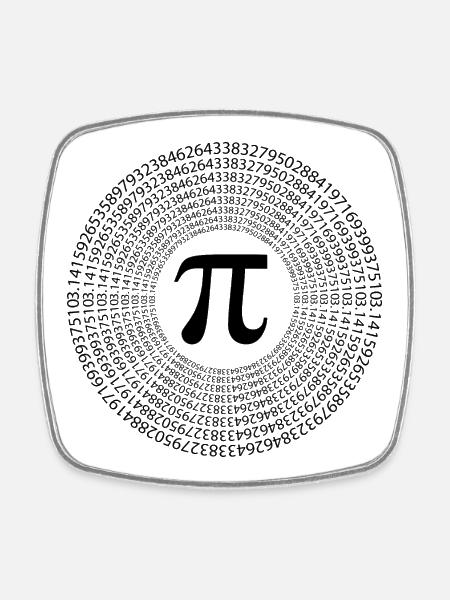 Pi Day - Bonne journée Pi - Magnet carré - blanc