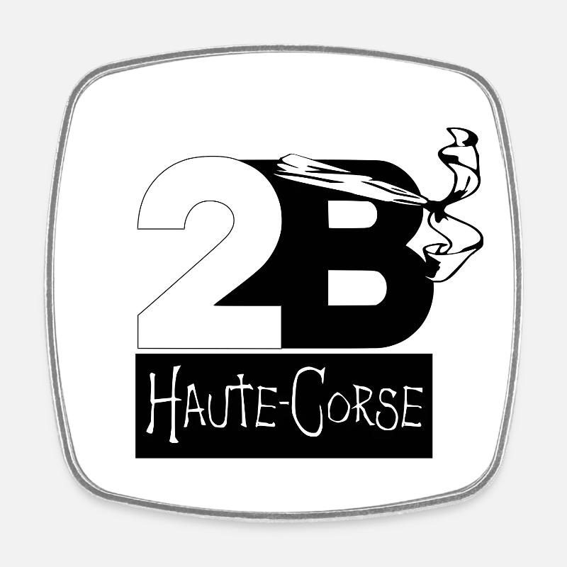 Haute Corse - Magnet carré - blanc