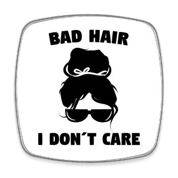 I don't care cool saying attitude indifferent - Square fridge magnet - white - Front