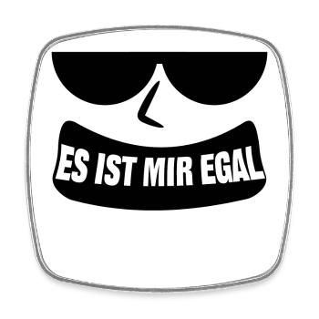 I don't care cool saying chill attitude relax - Square fridge magnet - white - Front