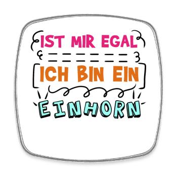 Gleichgültig Statement Ist Mir Wurscht Egal - Viereckiger Kühlschrankmagnet - Weiß - Vorne