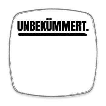 I don't care about indifference statement attitude - Square fridge magnet - white - Front