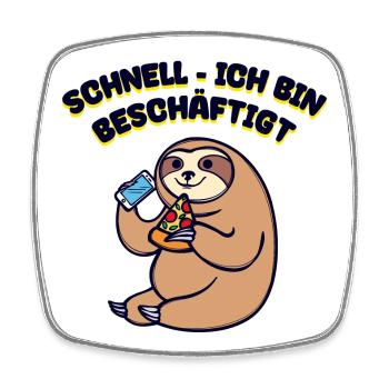 Relax Statement Witzig Is Mir Egal Statement Chill - Viereckiger Kühlschrankmagnet - Weiß - Vorne