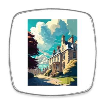 Chipping Norton England Vintage Travel Poster WPA - Square fridge magnet - white - Front