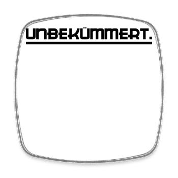Ist Mir Wurscht Statement Egal Gleichgültig Chill - Viereckiger Kühlschrankmagnet - Weiß - Vorne