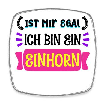 Gleichgültig Statement Ist Mir Wurscht Egal - Viereckiger Kühlschrankmagnet - Weiß - Vorne