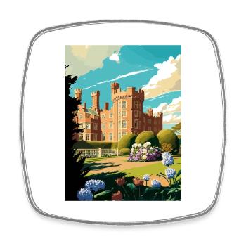 Walmer England Kent Vintage Reiseposter Souvenir - Viereckiger Kühlschrankmagnet - Weiß - Vorne