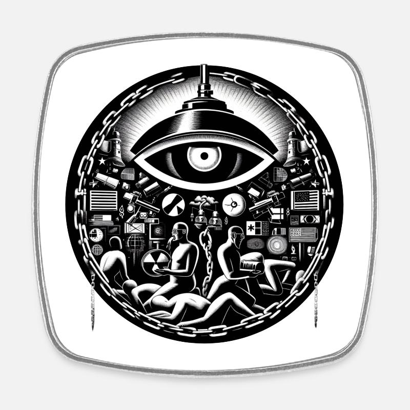 Technologie de l’œil - Magnet carré - blanc