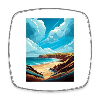 Point Reyes National Seashore California Souvenir - Viereckiger Kühlschrankmagnet - Weiß - Vorne