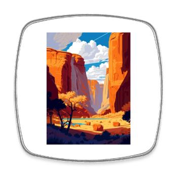 Canyon de Chelly National Monument Arizona Reisen - Viereckiger Kühlschrankmagnet - Weiß - Vorne
