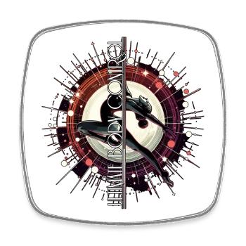 Pole Dance Ultimate Body Control Gift - Square fridge magnet - white - Front