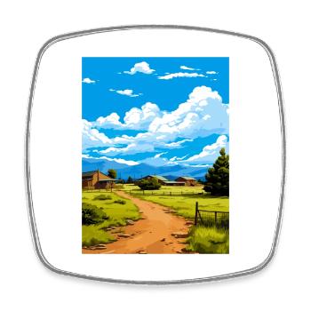 Torrey Utah Posters Vintage Travel Poster Souvenir - Square fridge magnet - white - Front