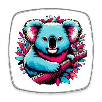 Koala - Viereckiger Kühlschrankmagnet - Weiß - Vorne
