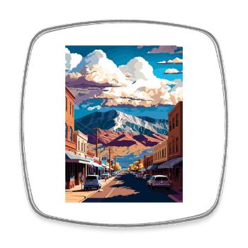 Salida Colorado Vintage Reiseposter WPA Souvenir - Viereckiger Kühlschrankmagnet - Weiß - Vorne