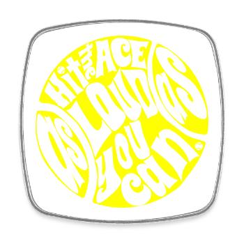Hit the Ace as loud as you can Tennis ball Design - Viereckiger Kühlschrankmagnet - Weiß - Vorne