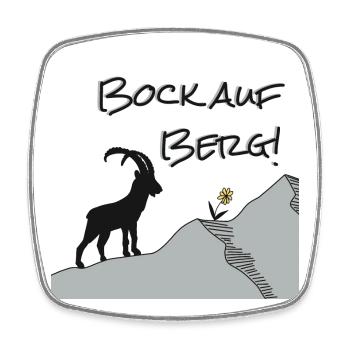 Fancy the mountain! For hikers and nature lovers... - Square fridge magnet - white - Front