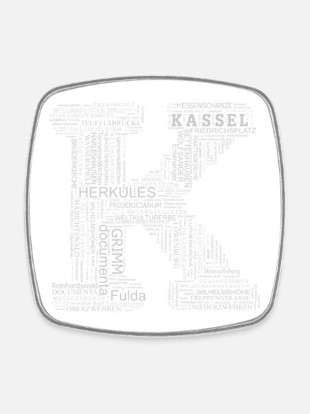 motiv_kassel_k1 - Magnet carré - blanc