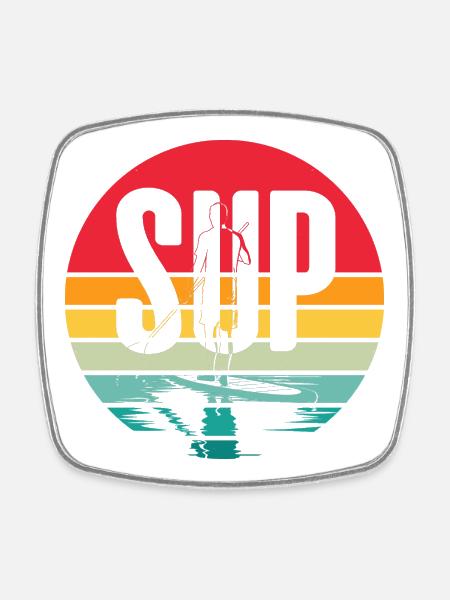 SUP - Square fridge magnet - white
