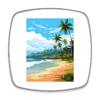 Gandoca Manzanillo Wildlife Refuge Costa Rica - Square fridge magnet - white - Front