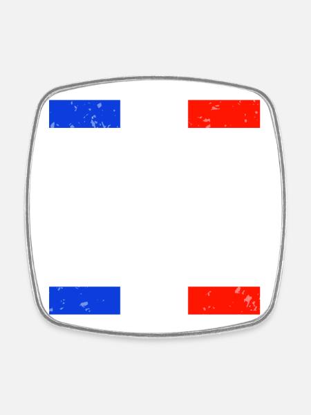 T SHIRT NOTHING TO FOUTRE_FRANCE - Square fridge magnet - white