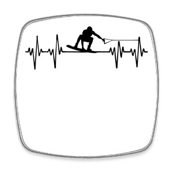 Water Sports, Surfing, Surfing, Wakeboard, Stunt - Square fridge magnet - white - Front