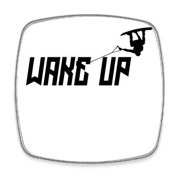 Kitesurfer Statement Stunt Wakeboard Surfing - Square fridge magnet - white - Front
