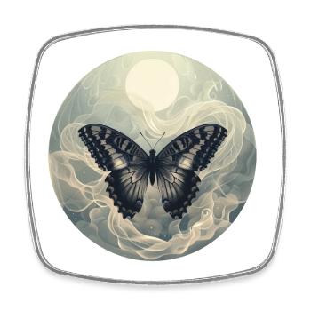 Butterfly Tone - Square fridge magnet - white - Front