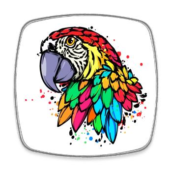 Oiseau, Perroquet, Zoo, Animal, Amoureux Des Animaux, Animal De Compagnie - Magnet carré - blanc - Devant
