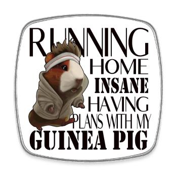 Guinea Pig Mom - Saying for Guineapig Lovers - Square fridge magnet - white - Front