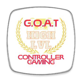 GOAT controller gamer - Viereckiger Kühlschrankmagnet - Weiß - Vorne
