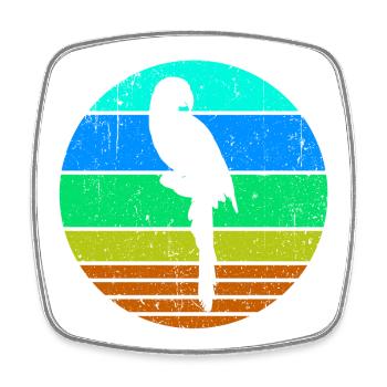 Oiseau, Perroquet, Amoureux Des Animaux, Animal De Compagnie, Jungle, Animal - Magnet carré - blanc - Devant
