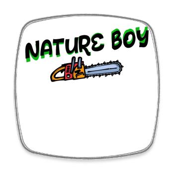 Saw Statement Lumberjack Woodwork Forester - Square fridge magnet - white - Front