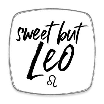 Astro Sweet but Leo - Square fridge magnet - white - Front
