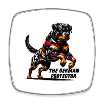 Rottweiler Hunde Deutschland Design - Viereckiger Kühlschrankmagnet - Weiß - Vorne