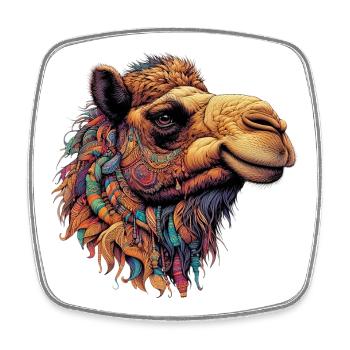 Camel - Square fridge magnet - white - Front
