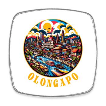 Ville d'Olongapo Philippines - Magnet carré - blanc - Devant