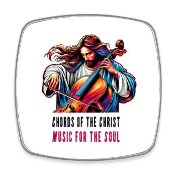 Chords of Christ : Musique pour l'âme - Magnet carré - blanc - Devant