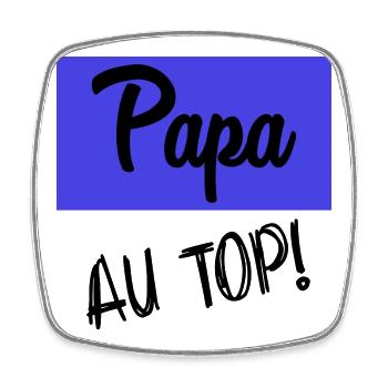 DAD. FATHER'S DAY - Square fridge magnet - white - Front