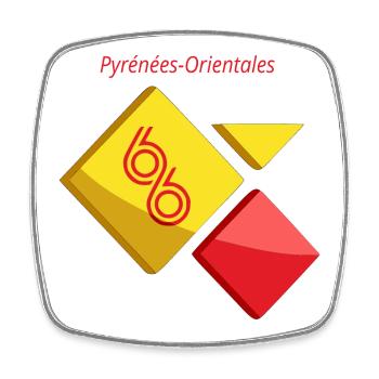 Östliche Pyrenäen - Viereckiger Kühlschrankmagnet - Weiß - Vorne