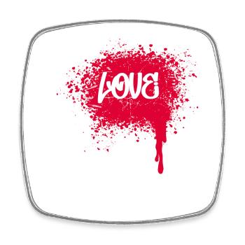 Spray Can Graffiti Sprayer Drawing Illustration - Square fridge magnet - white - Front