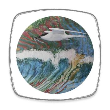 Seagull - Square fridge magnet - white - Front