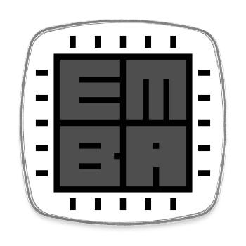 EMBA firmware analyzer - Viereckiger Kühlschrankmagnet - Weiß - Vorne