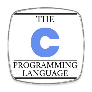 The C Programming Language - Square fridge magnet - white - Front