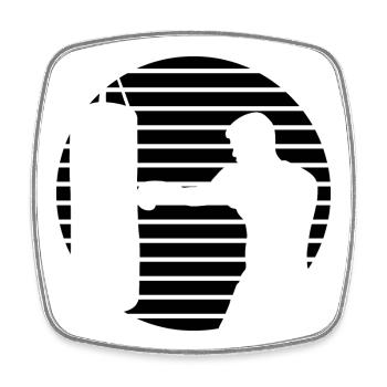 Boxer - Square fridge magnet - white - Front