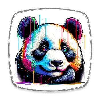 Panda - Square fridge magnet - white - Front