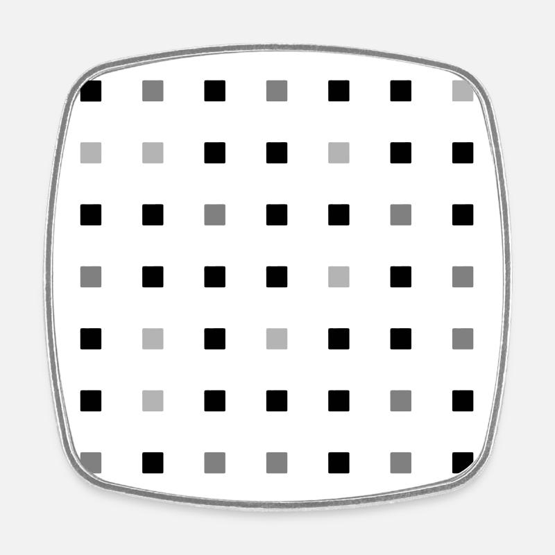 Grille carrée - Magnet carré - blanc