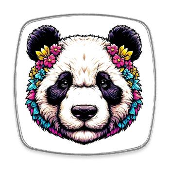 Panda - Magnet carré - blanc - Devant